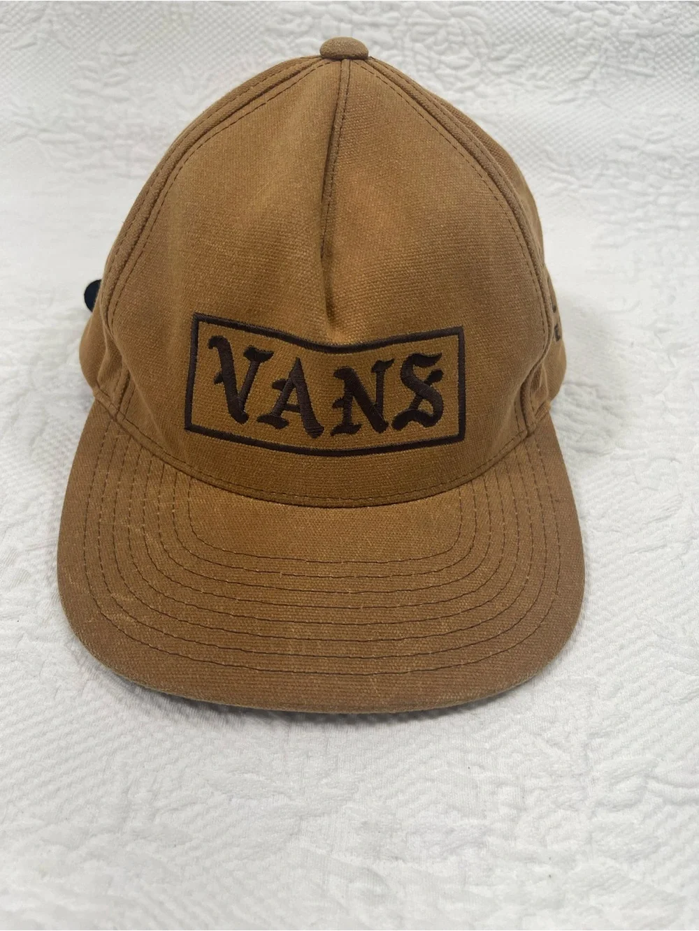 Vans Brown Canvas Logo Cap